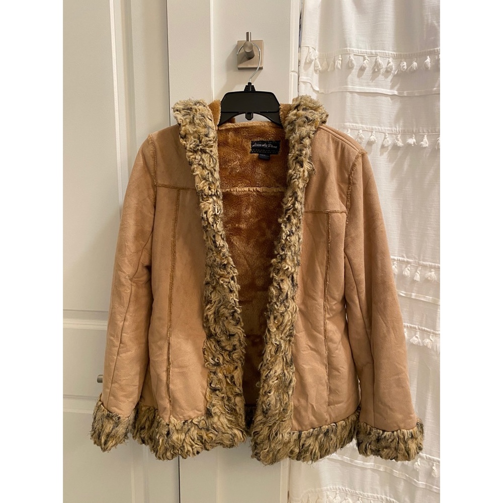 Lolita La Plume Faux Suede/Leather 70s Jacket